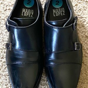 Mario Lopez kids dress shoes (BLACK)